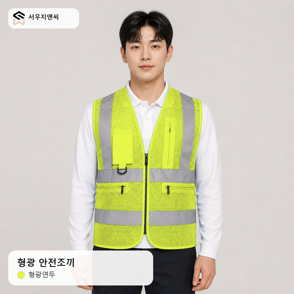 형광 안전 조끼